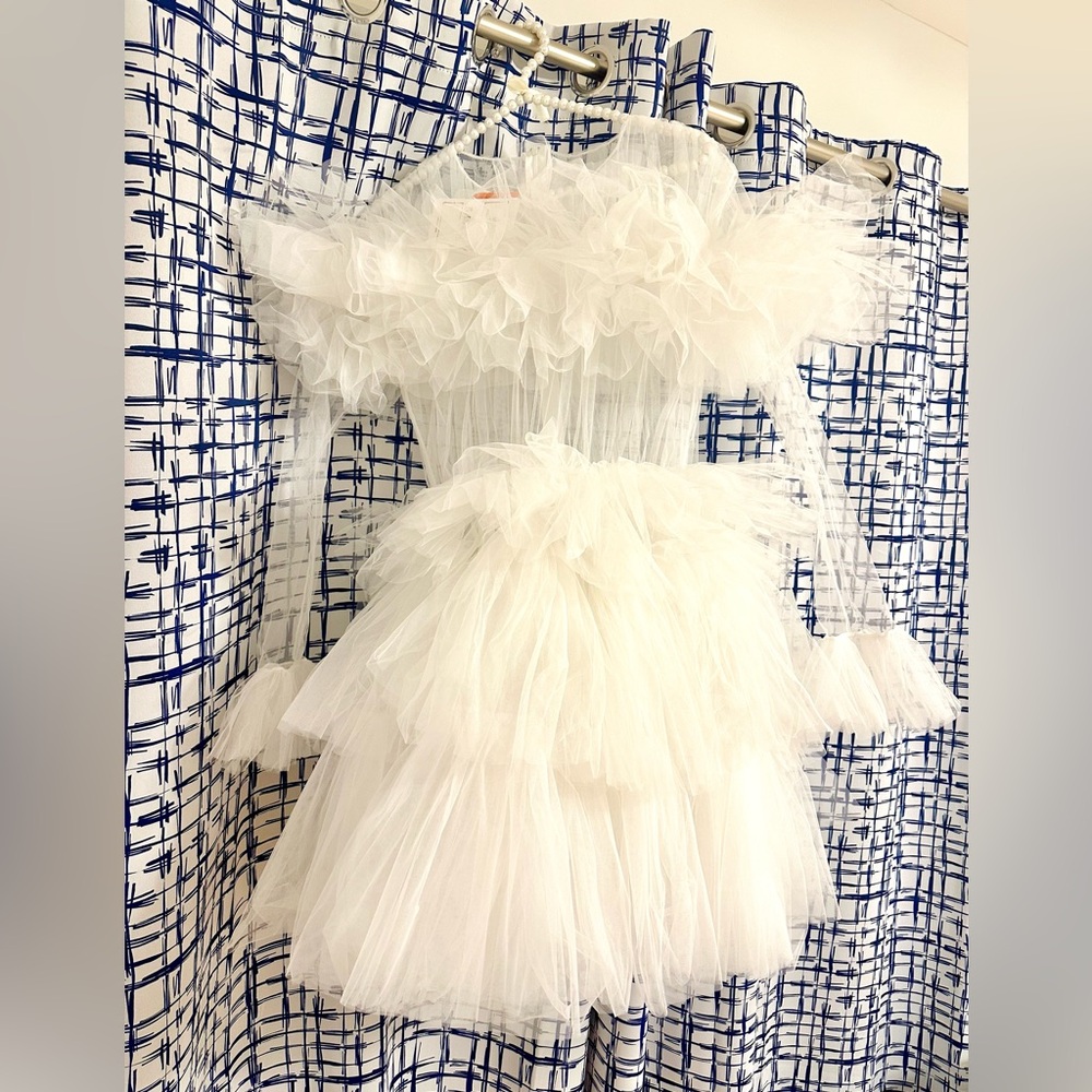 Kikiriki Ruffle Tulle Crew Neck Mini
Dress NWT sz Small - Picture 4 of 10